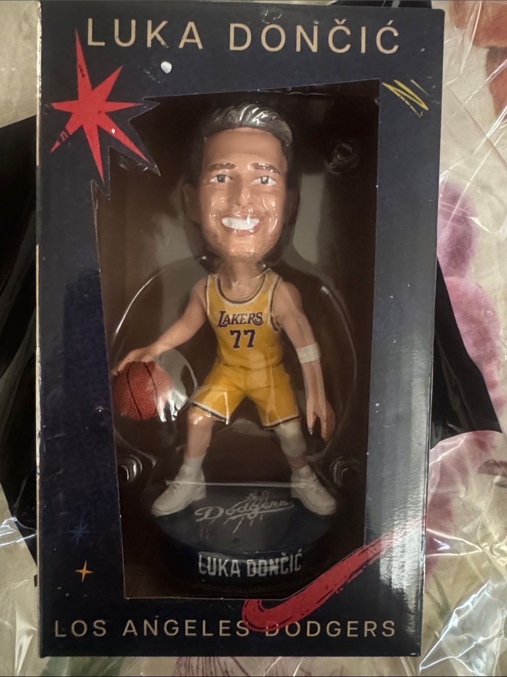 💙LA DODGER bobblehead of Luka Dončić of the LAKERS💜💛